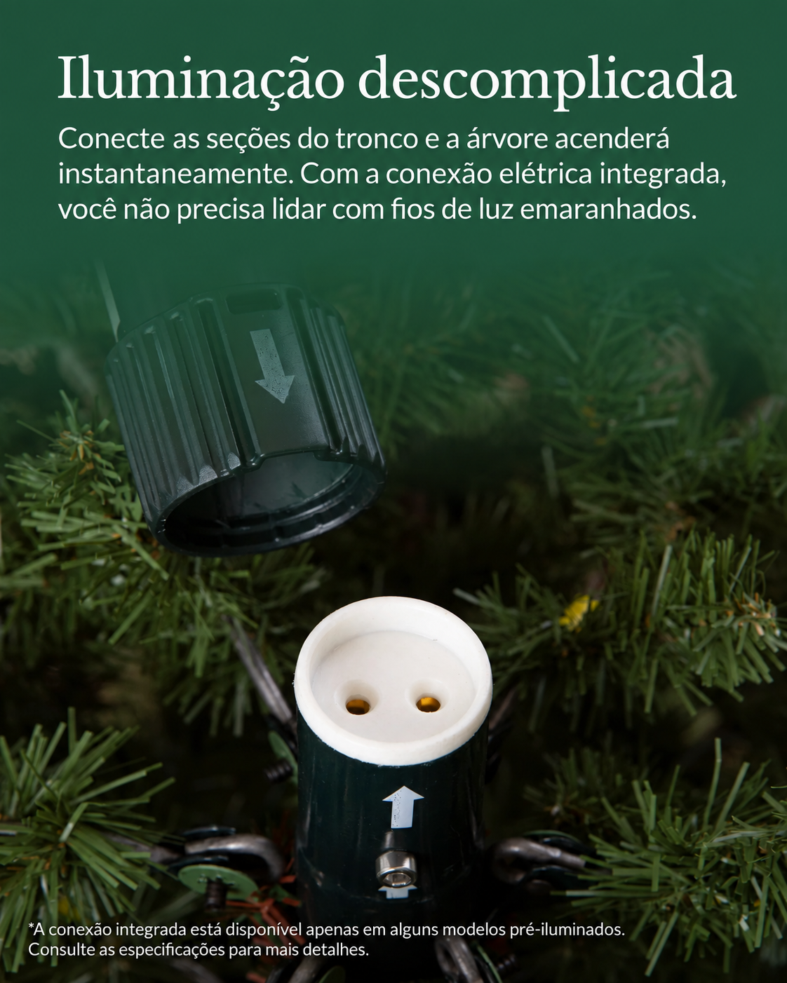 Árvore de Natal Pinheiro Branco Denali — 7