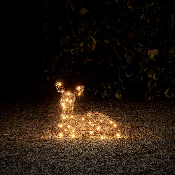 Conjunto de 8 renas iluminadas Studley Rattan — 7