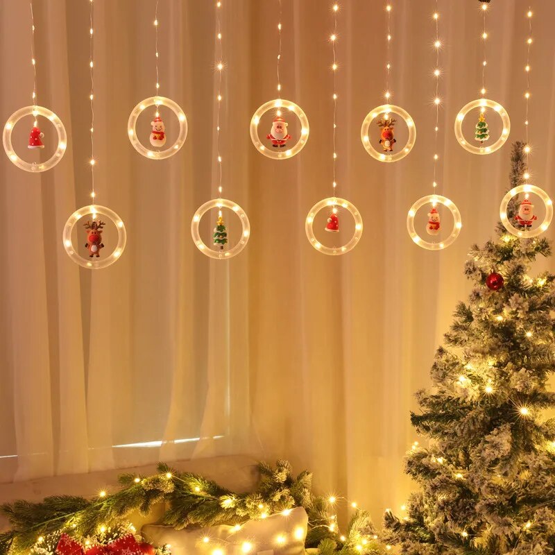 Cortina de Luzes Decoração Natal em LED — 5