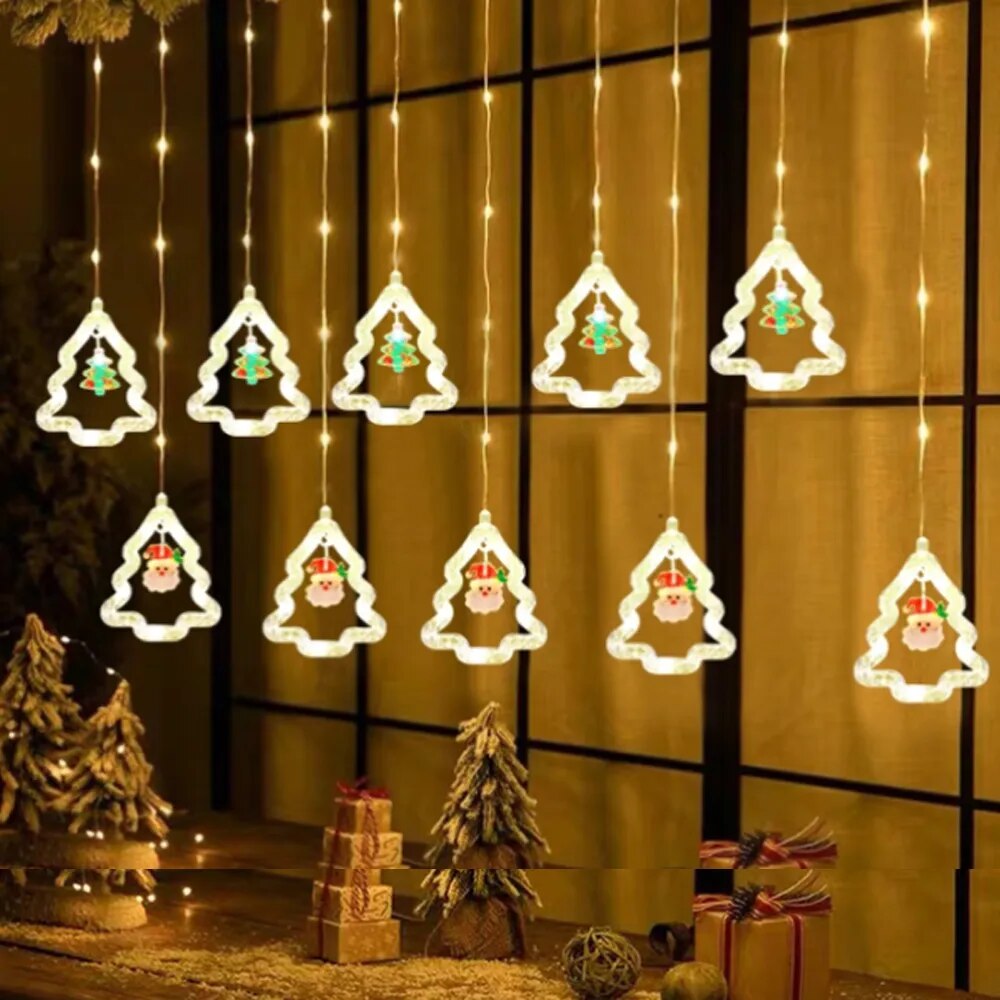 Cortina de Luzes Decoração Natal em LED — 7