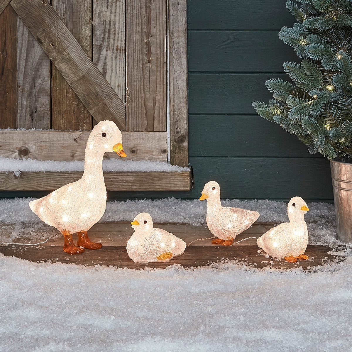 Figura de Natal de Pato Acrílico — 3