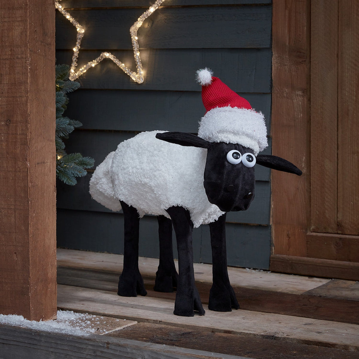 Figura de Natal Ovelha Negra iluminada ( Shaun the Sheep ) — 6