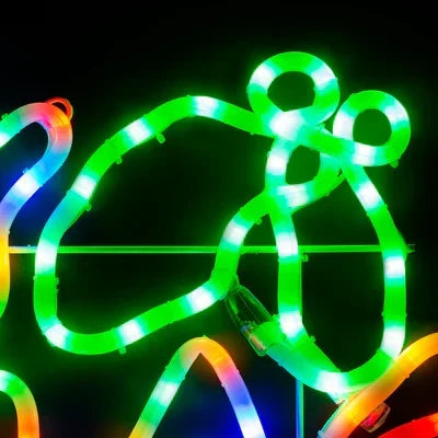 Letreiro de Natal com luzes de corda em LED — 4
