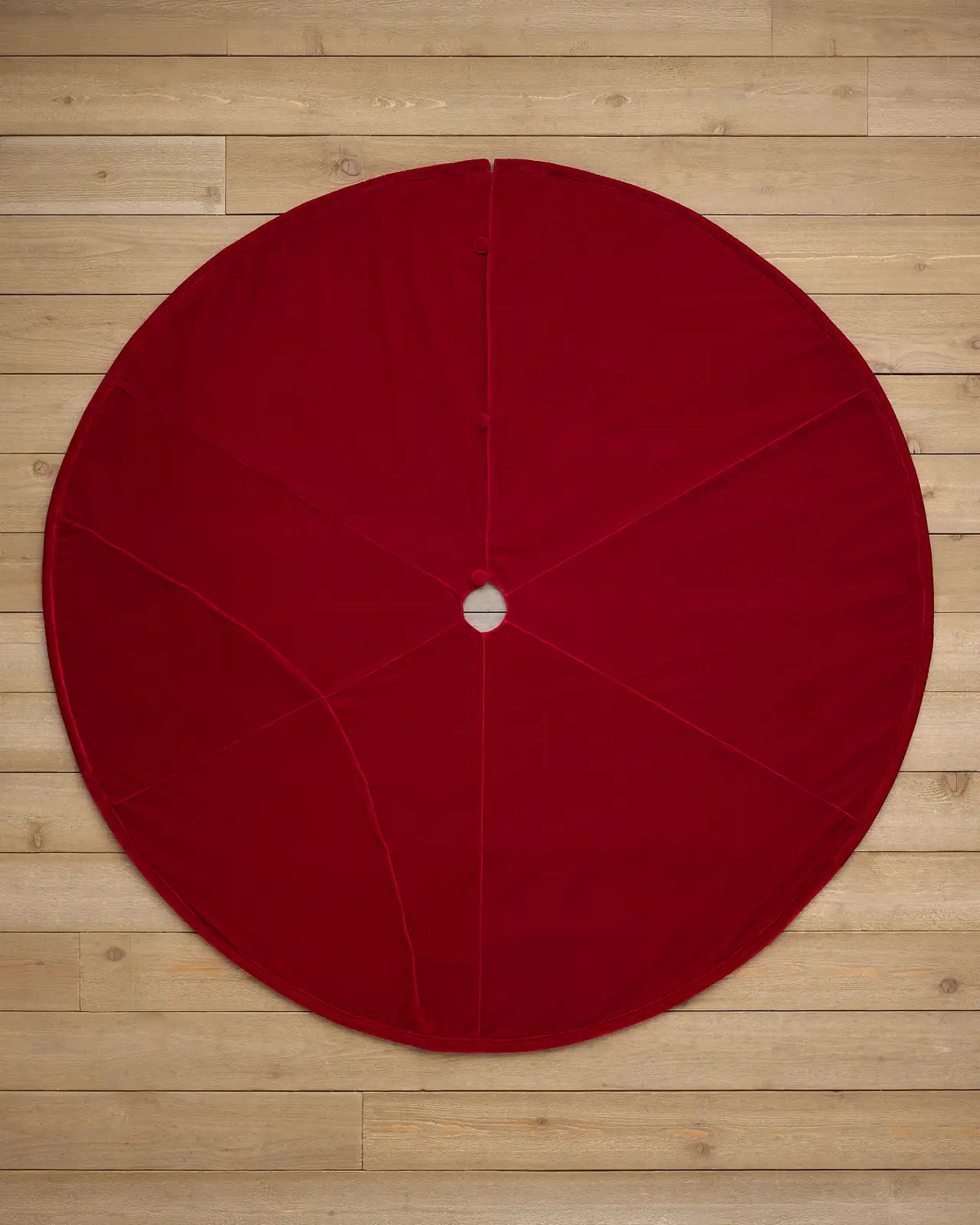 Saia para Árvore de Natal em Veludo Vermelho — 4