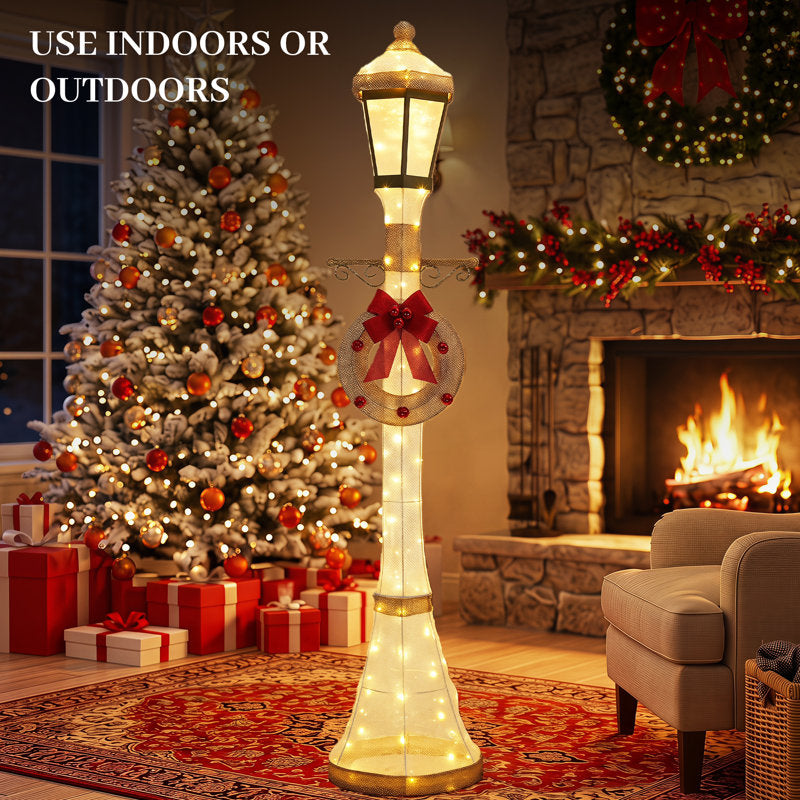 Postes Natalinos Iluminados com LED – Kit com 2 de 1,83 m — 3